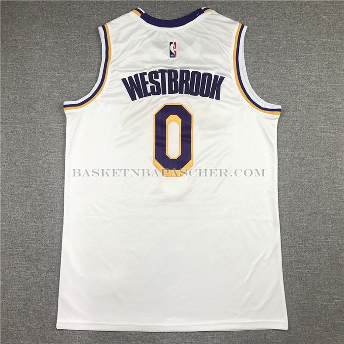 Maillot Los Angeles Lakers Russell Westbrook NO 0 Association 2021 Blanc